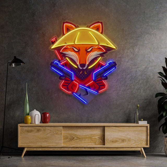 Fox Ronin Ninja Pop Art