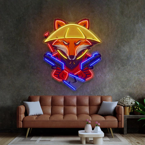 Fox Ronin Ninja Pop Art