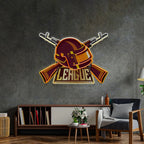 Gun And Hat Led Neon Sign Pop Art