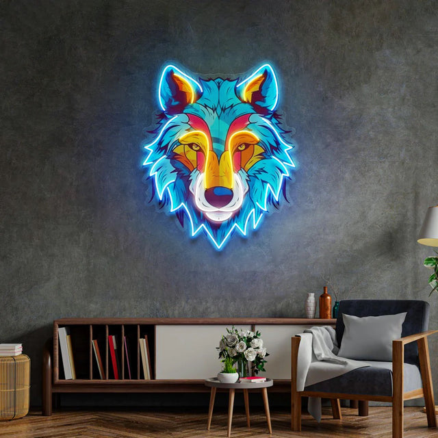 Colourfull Wolf Pop Art