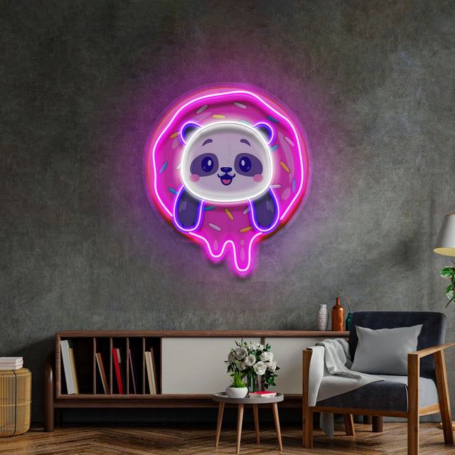 Panda Donut Acrylic Artwork
