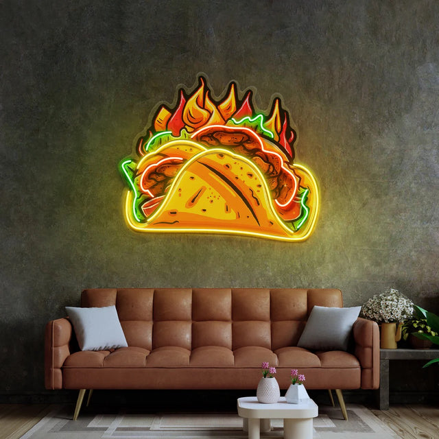 Tacos Led Neon Acrylic Artwork