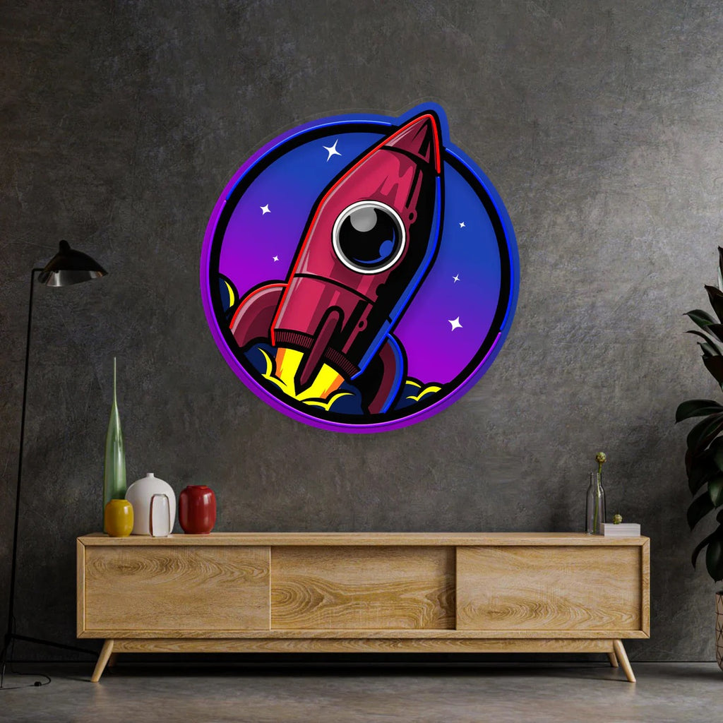 Spaceship Rocket Acrylic Artwork