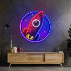 Spaceship Rocket Acrylic Artwork