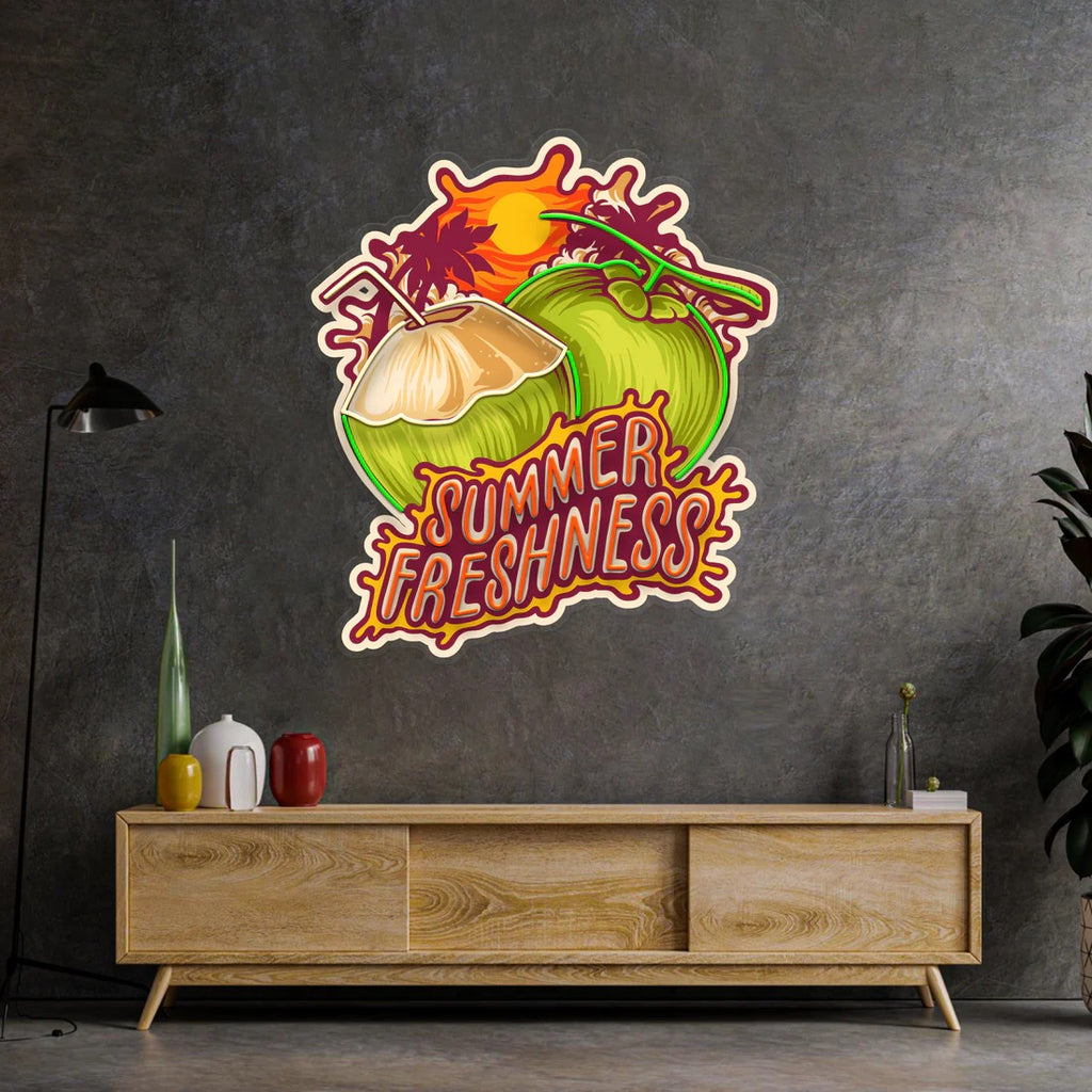 Summer Freshness Coconut Pop Art