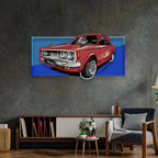 Vintage Old Car Pop Art