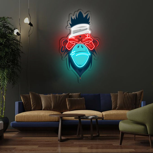 Mad Monkey Neon x Acrylic Artwork