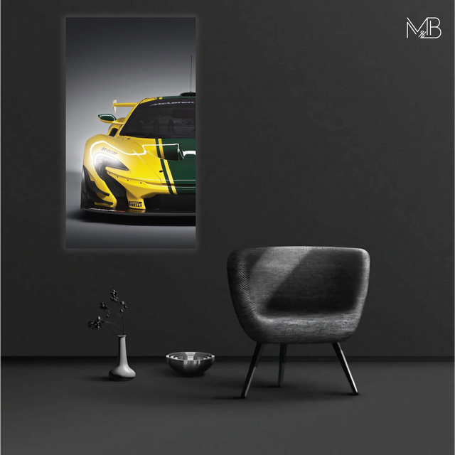 McLaren P1 GTR Neon Poster