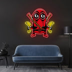 Mini Banana Neon Sign x Acrylic Artwork