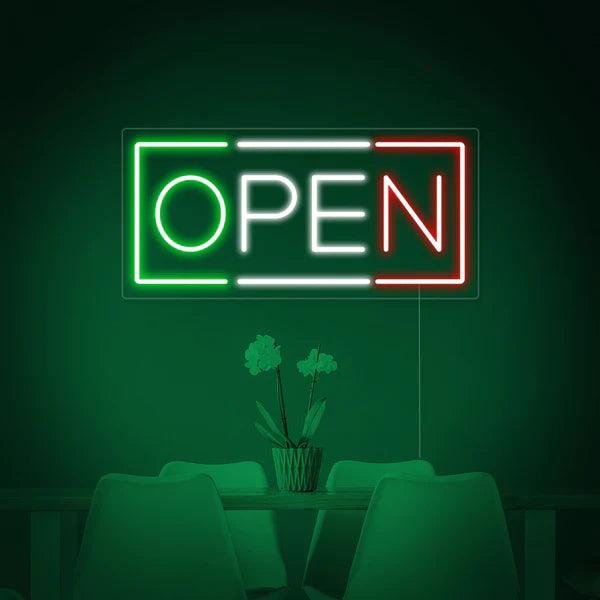 Open Neon Sign