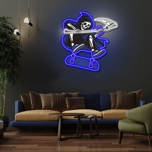 Reapers Neon Sign x Acrylic Artwork