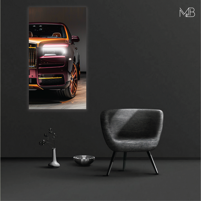 Rolls Royce Neon Poster