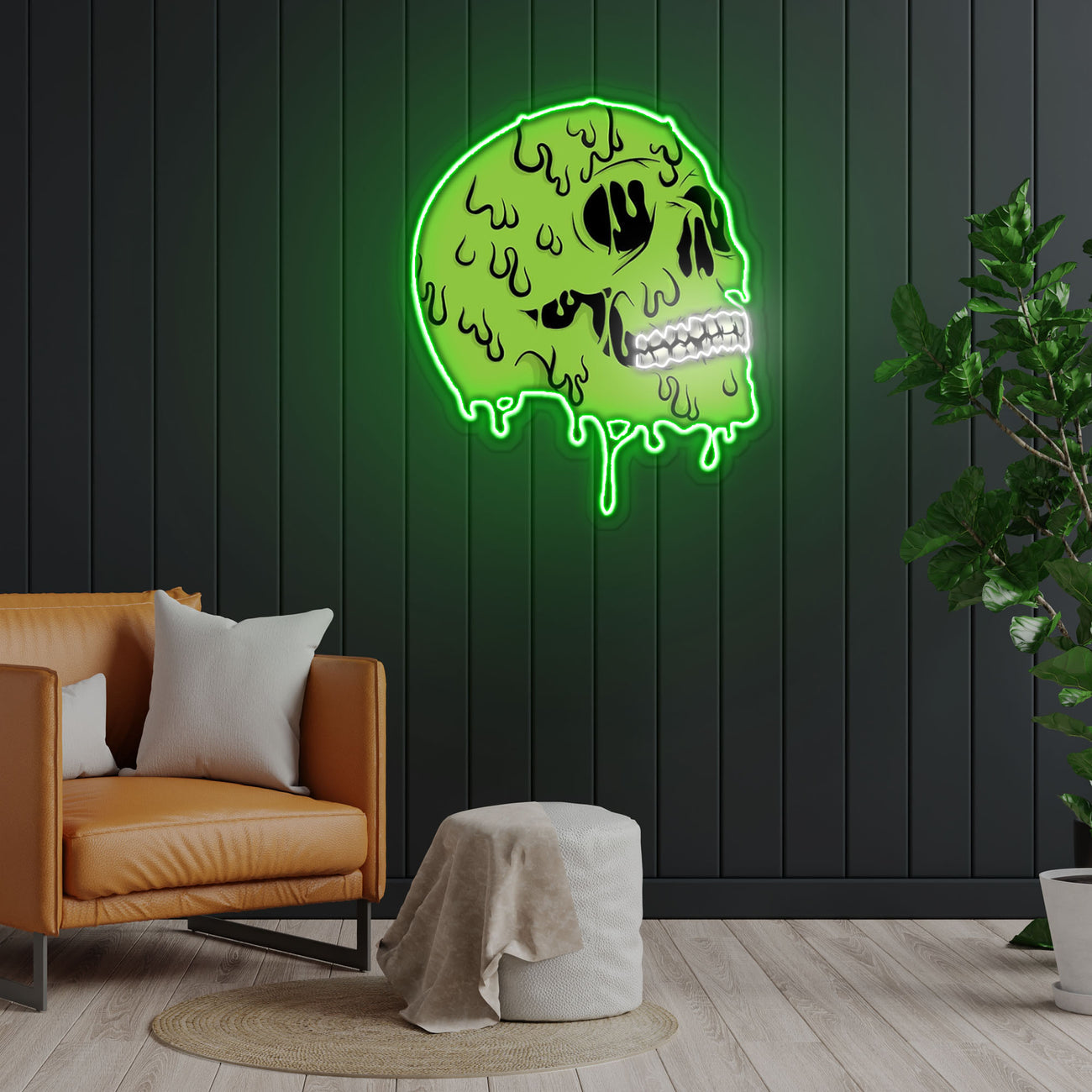 Skull zombie Neon Sign x Acrylic Artwork