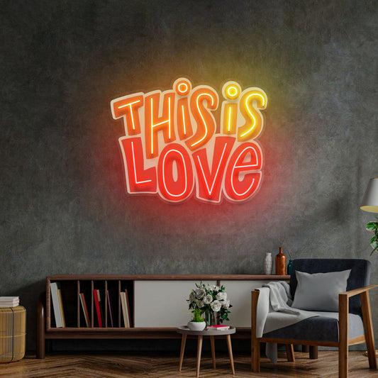 This Is Love LED Neon Sign Light Pop Art      Write Review