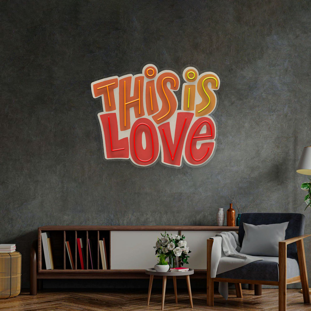 This Is Love LED Neon Sign Light Pop Art      Write Review