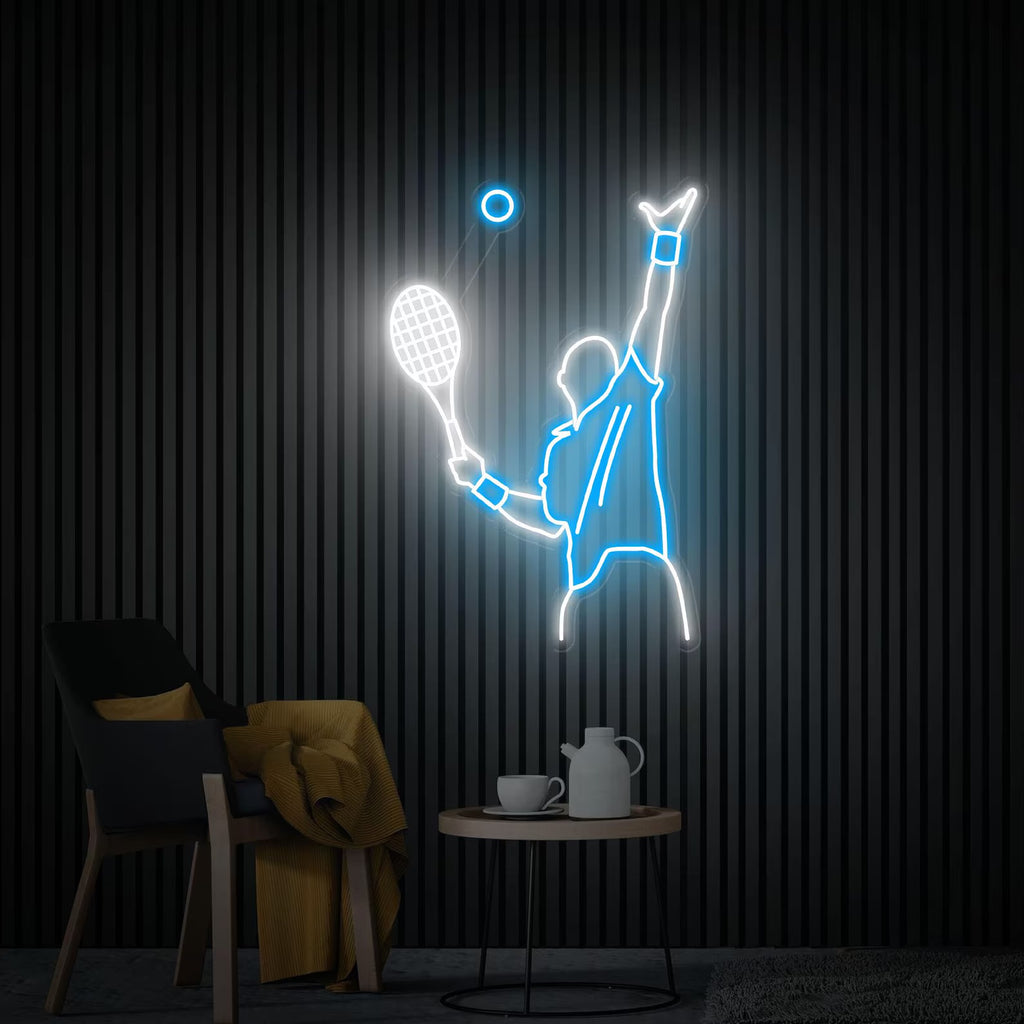 Playing tennis Neon Sign