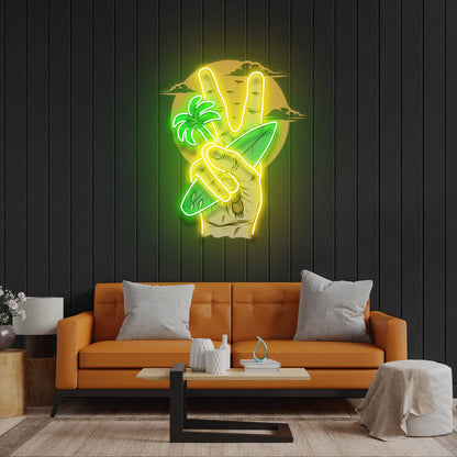 The Beach Led Neon Acrylic Artwork      Write Review