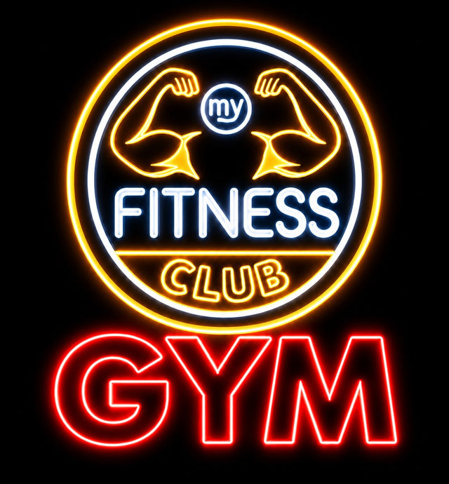My Fitness Club Gym Neon Sign – Custom LED Neon Light for Gym & Fitness Studio (Waterproof)