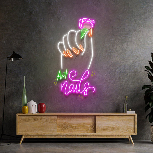 Art Nail LED Neon Sign Light Pop Art - The MB Store