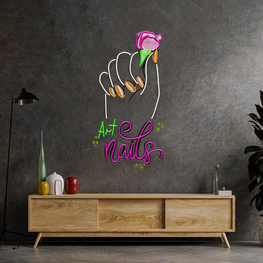 Art Nail LED Neon Sign Light Pop Art - The MB Store