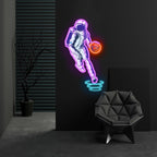 "Astroballer" Neon x Acrylic Artwork - The MB Store