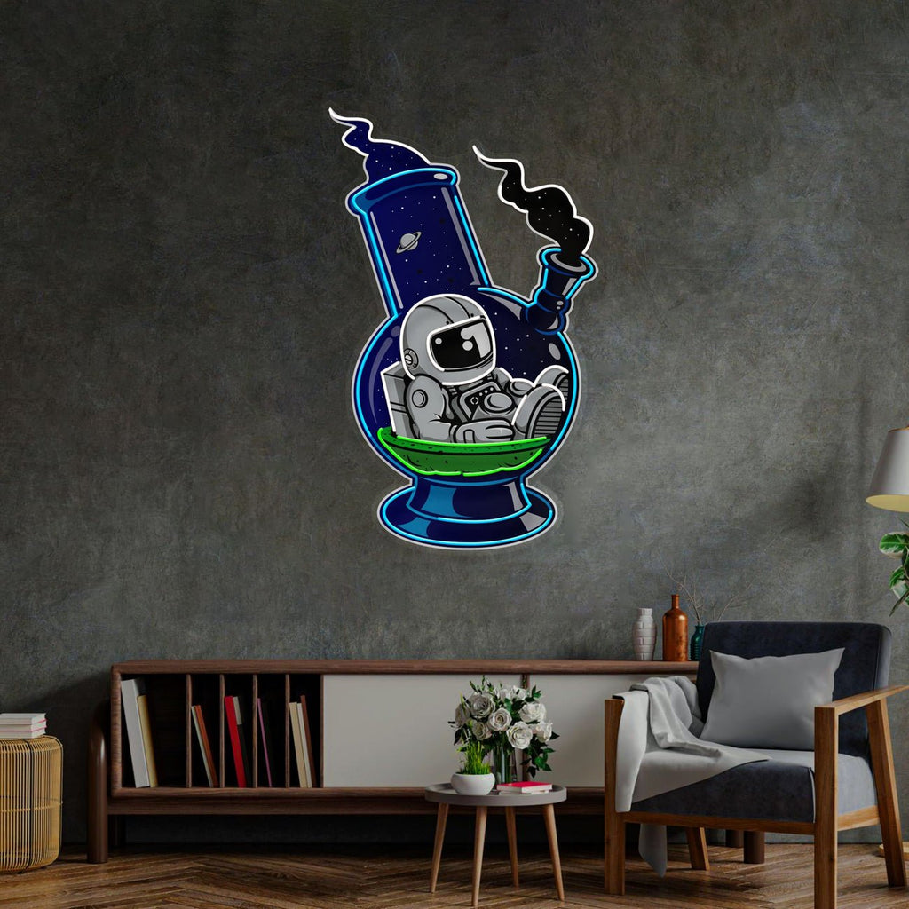 Astronaut Bong Led Neon Acrylic Artwork - The MB Store