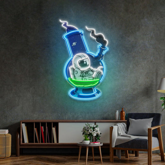 Astronaut Bong Led Neon Acrylic Artwork - The MB Store