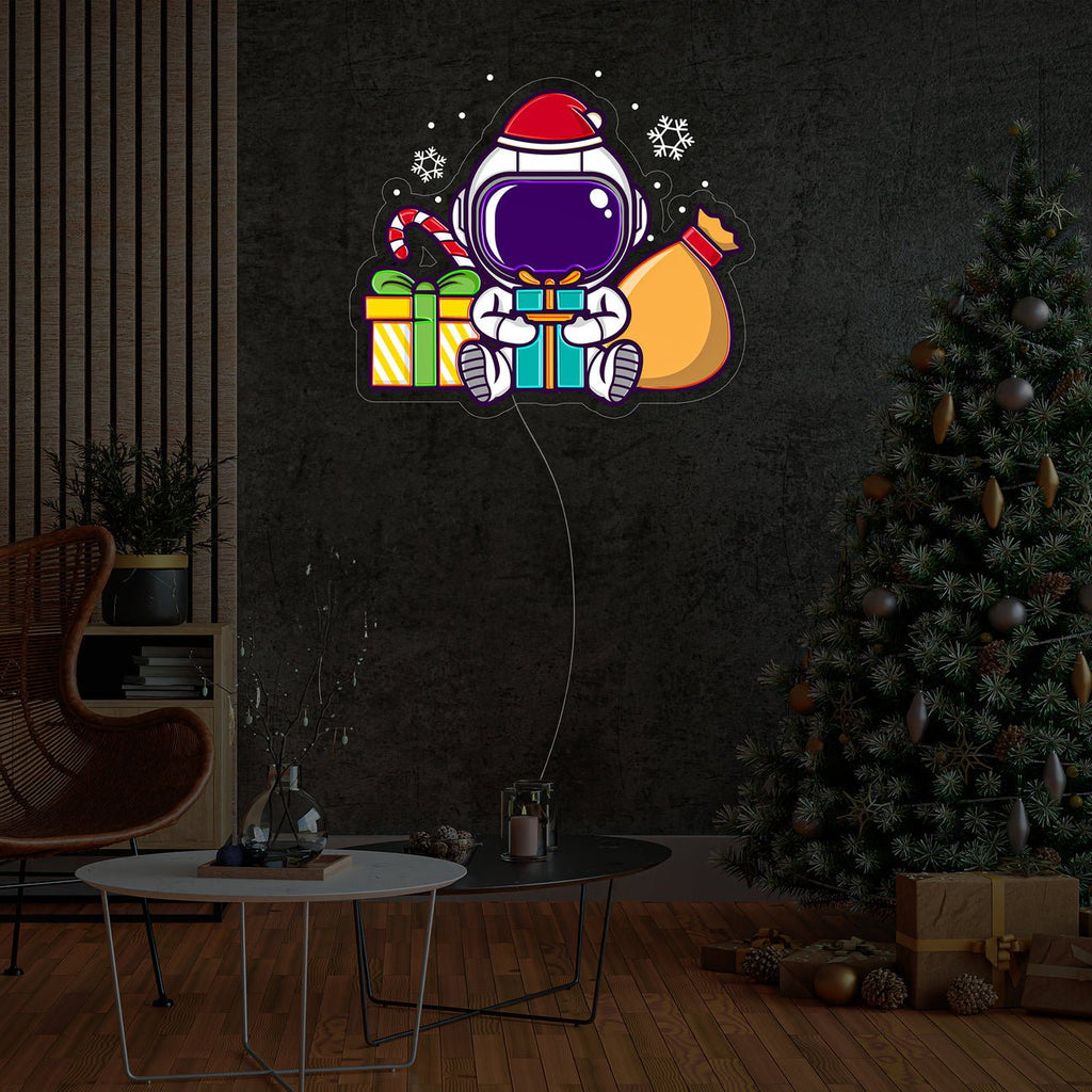 Astronaut Christmas Gifting Led Neon Acrylic Artwork - The MB Store