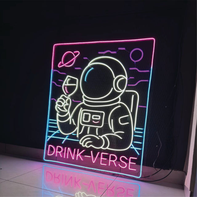 Astronaut Universe Neon Sign