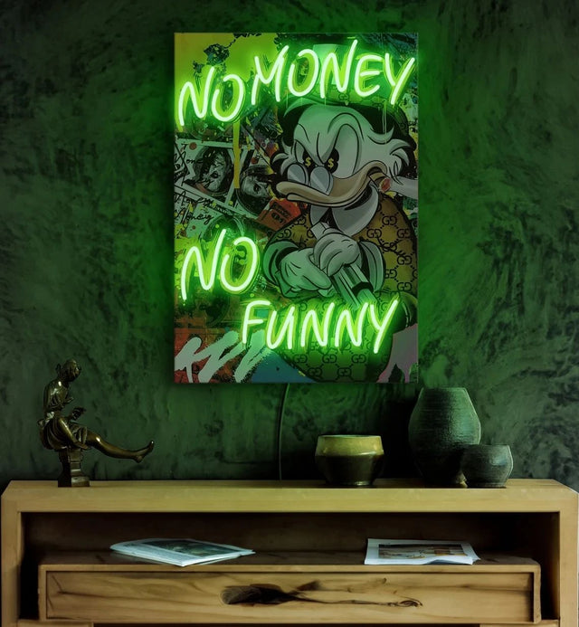 No Money No Funny Neon