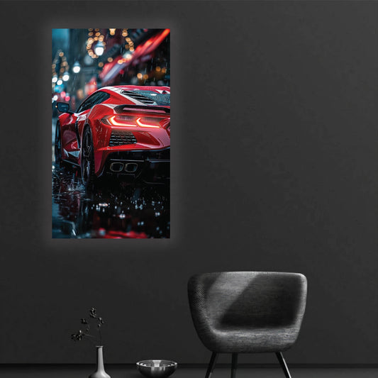 Corvatte Neon Poster