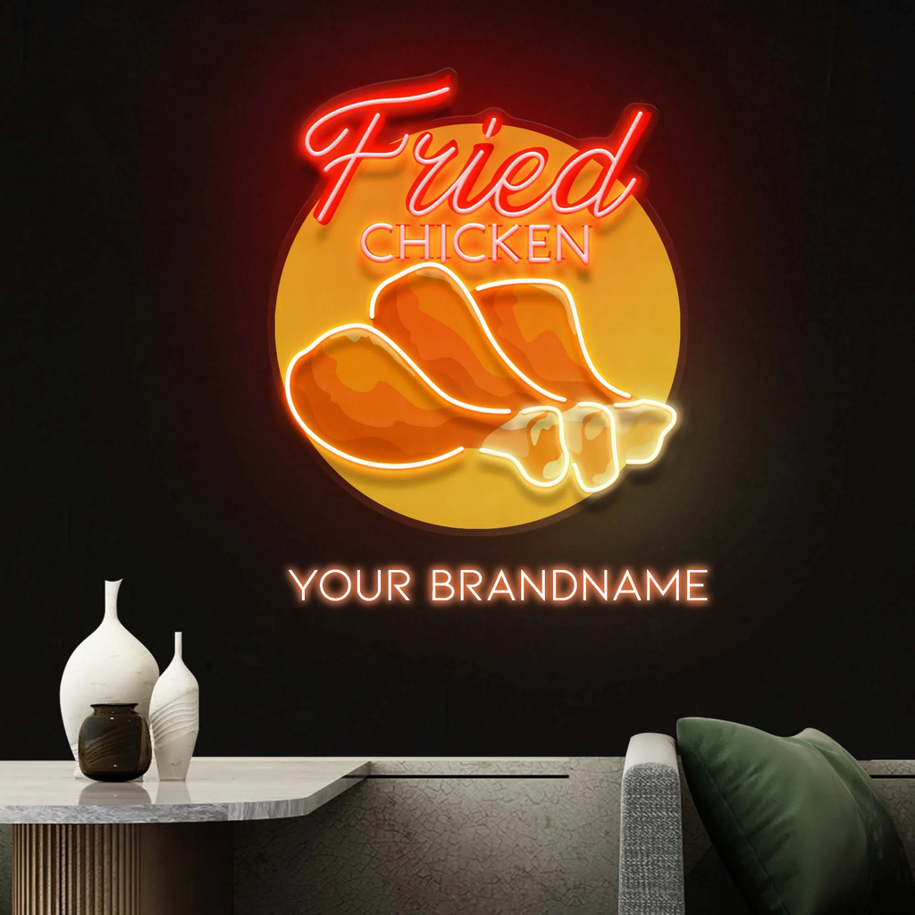 Custom  Fried Chiken Neon Sign Light Artwork