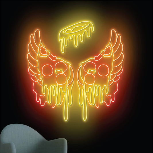 Pizza Neon Wings