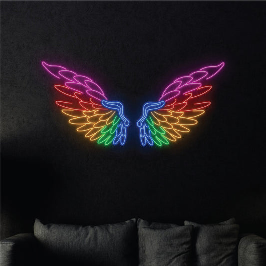 Splashy Neon Wings