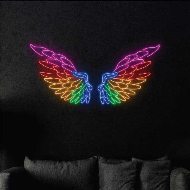 Splashy Neon Wings