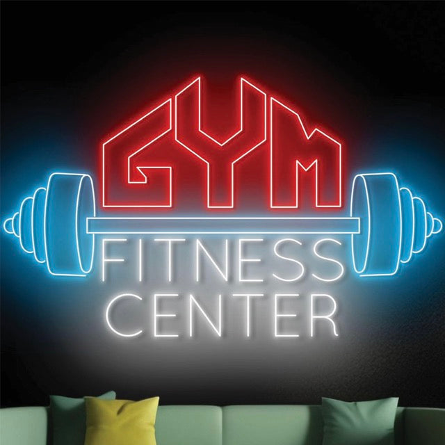 Gym Fitness Center Neon