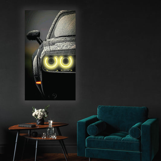 Dodge Charger Hellcat Neon Poster