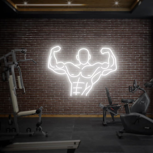 Body Builder Neon Sign
