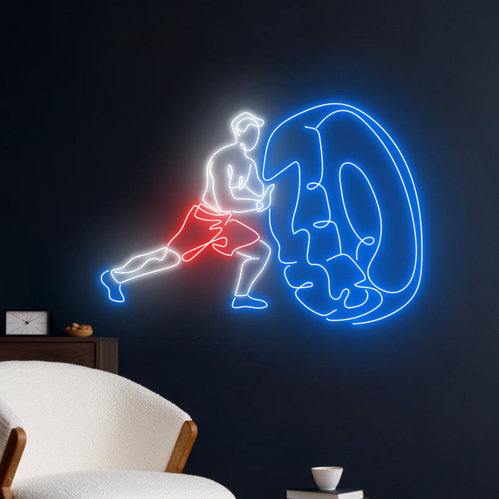 Cross Fit Tire Neon Sign