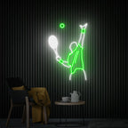 Playing tennis Neon Sign