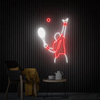 Playing tennis Neon Sign