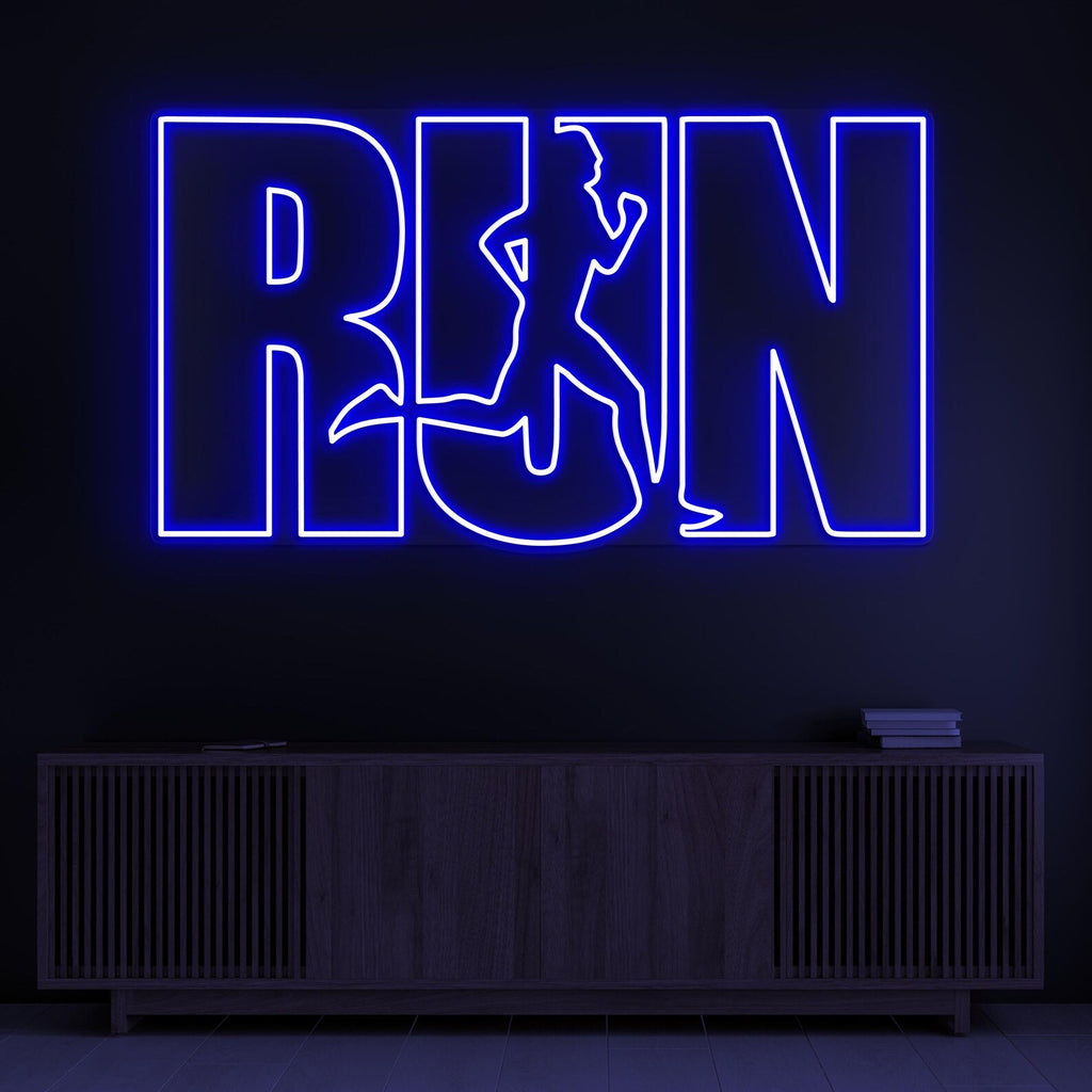 Run Neon Sign