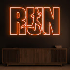 Run Neon Sign