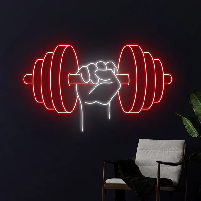 Dumbell Hand Neon