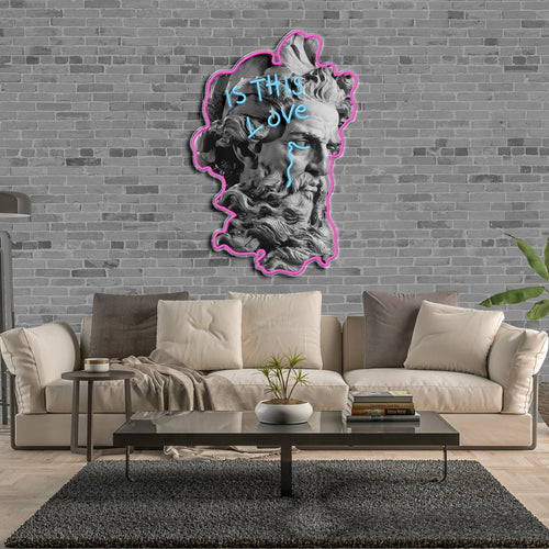 "Is This Love?" Neon x Acrylic Artwork - The MB Store