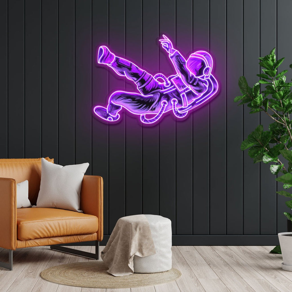 "Lost In Space" Neon x Acrylic Artwork - The MB Store