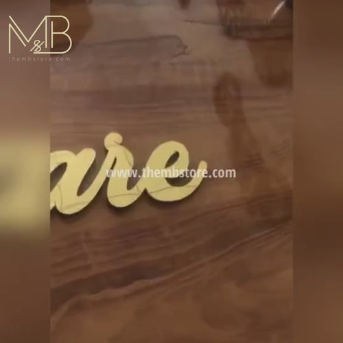 Golden acrylic name Sign - Custom name sign