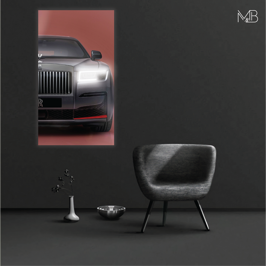 Rolls-Royce Ghost Prism Neon Poster