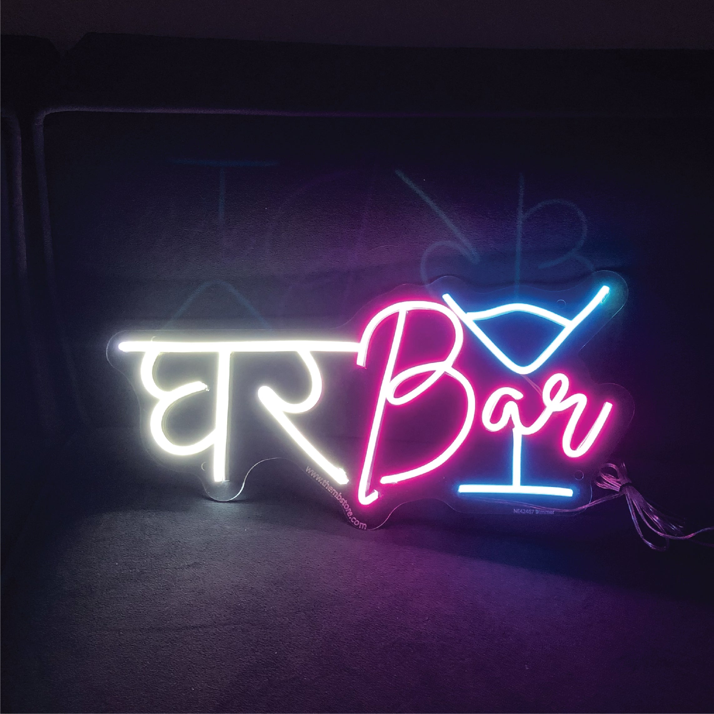 Ghar Bar Neon Sign
