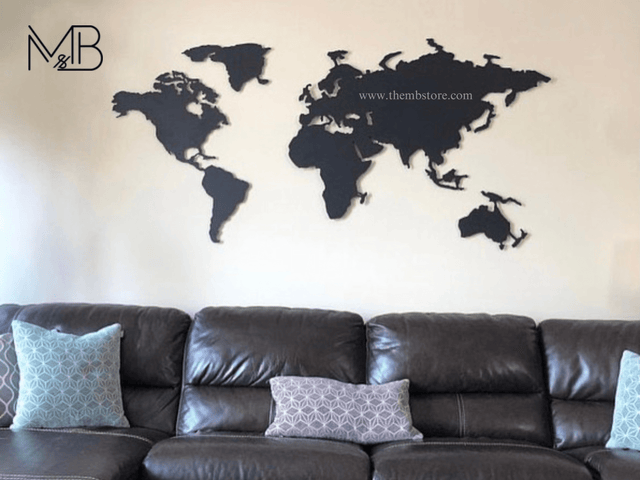 Wooden World Map for Wall decor